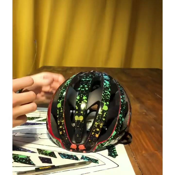 bike helmet skins BIRDWORX RUDY SPECTRUM This full Helmet Vinyl Wrap features a multicam pattern with a simulated rip The Lazer Genesis helmet skin