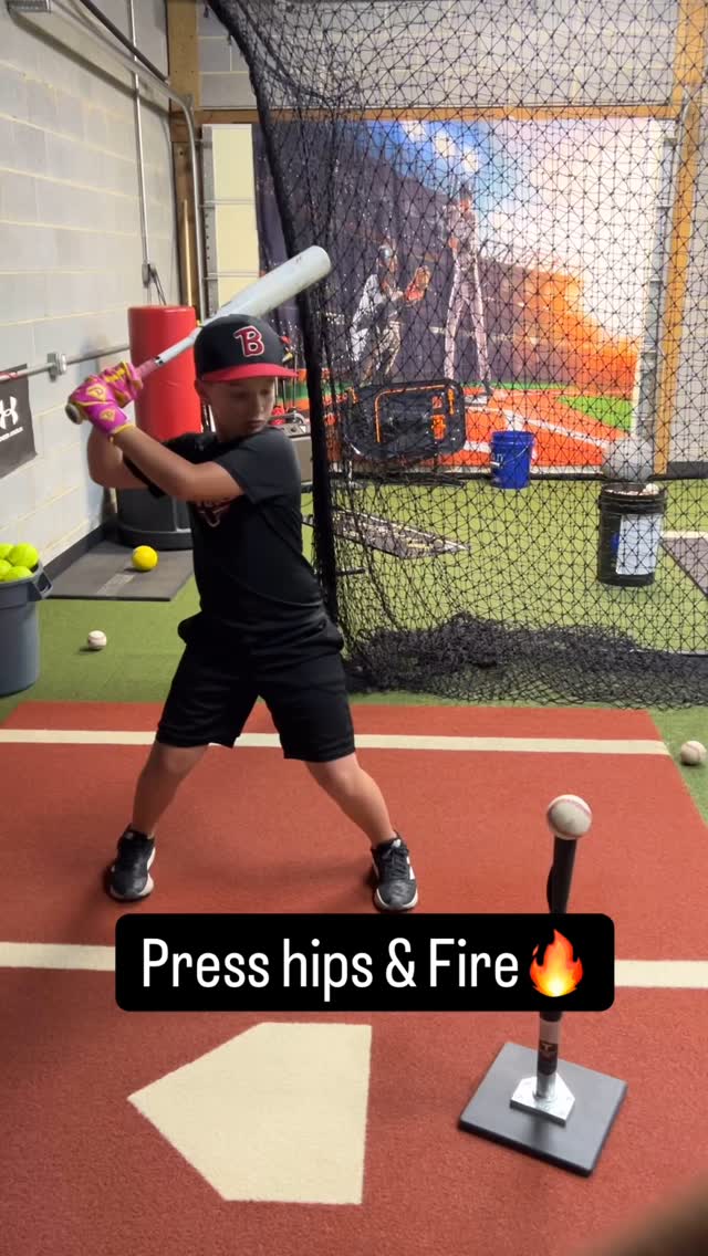 🔥Press (hip hinge) Fire 🔥 Drill for no stride players #baseball # ...