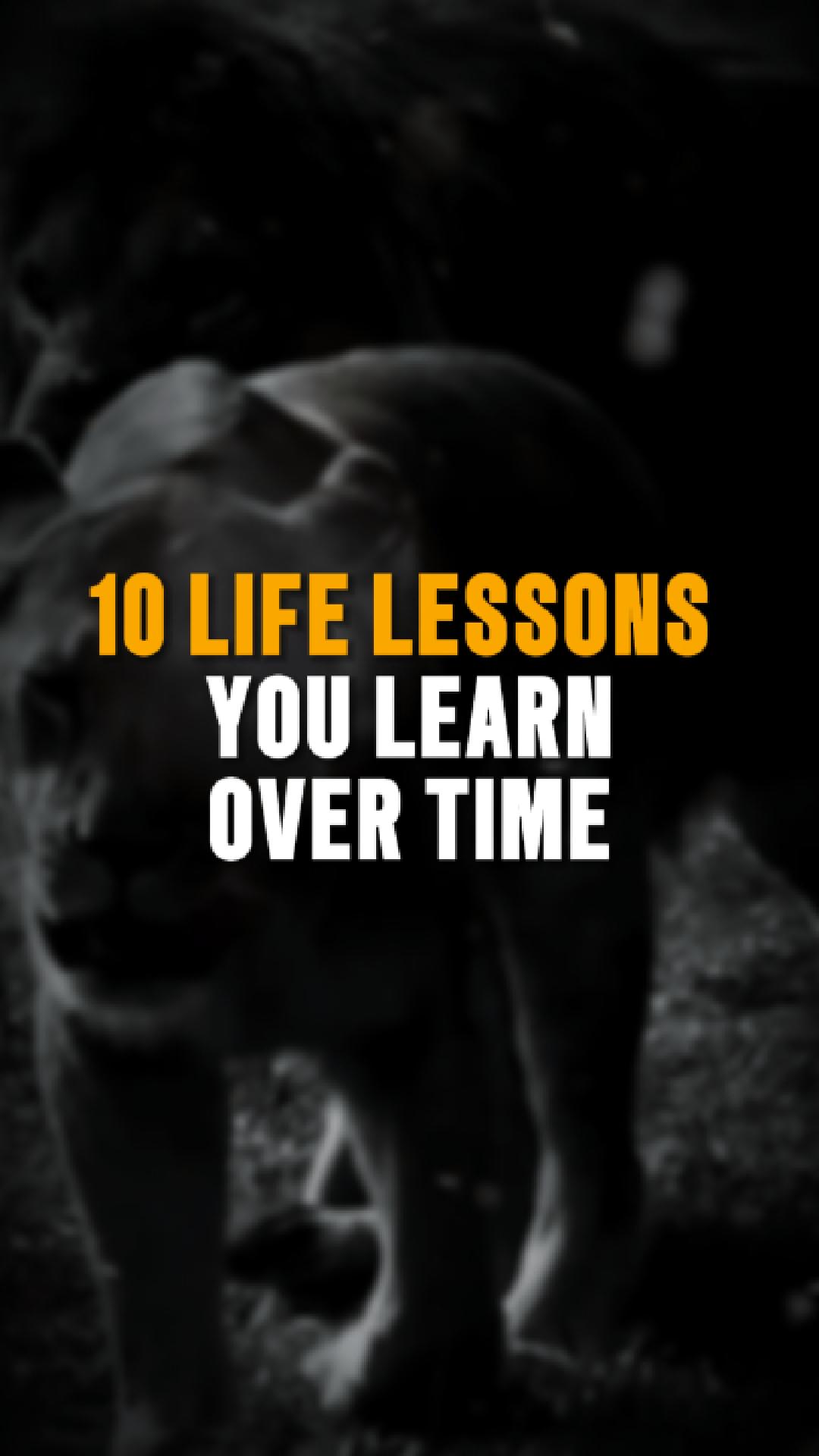 10 Life Lessons You Learn Over Time #reel2025 #inspiration # ...