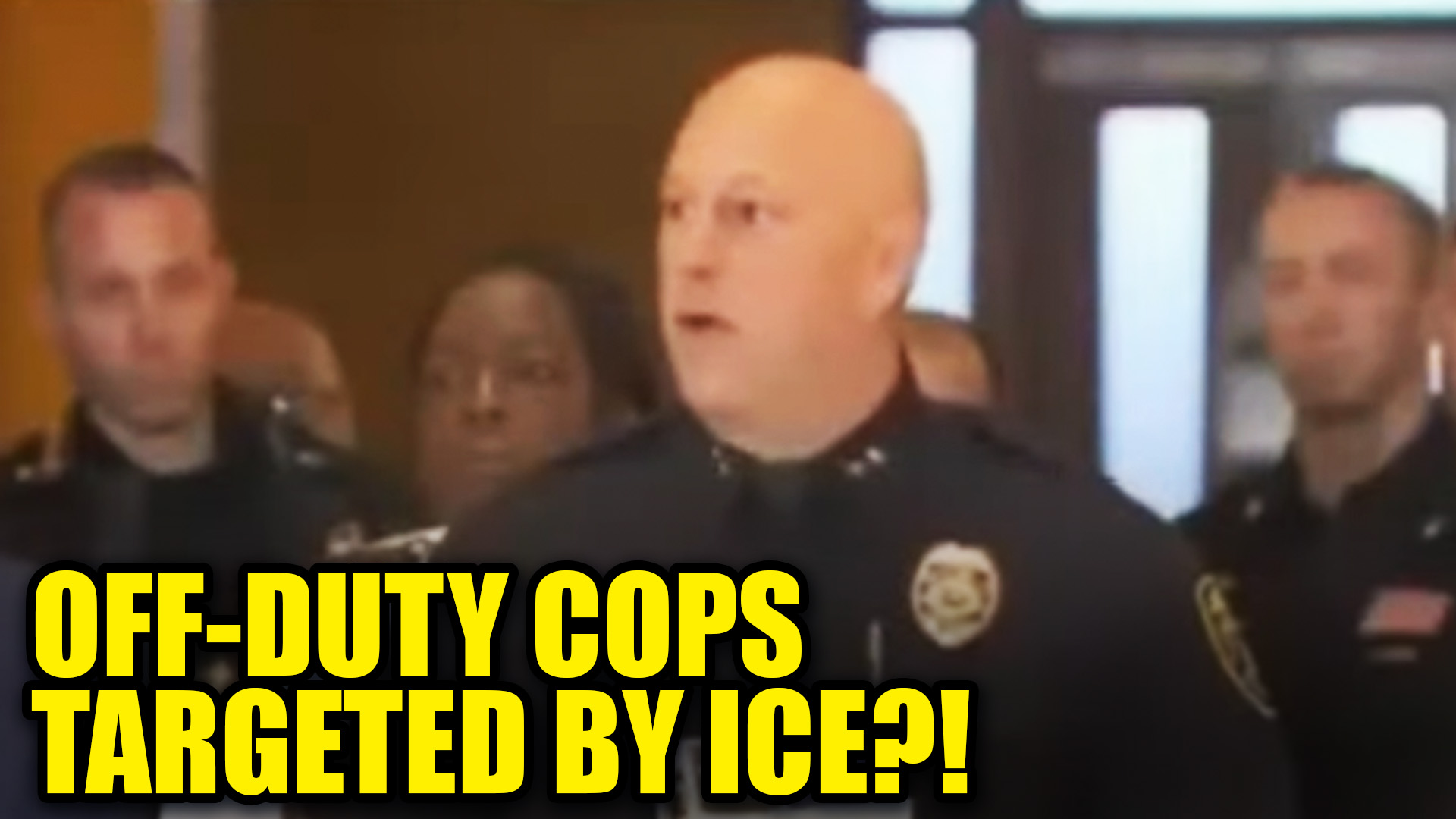WATCH: Police Chief Sounds Alarm Over ICE Targeting Off-Duty Cops ...