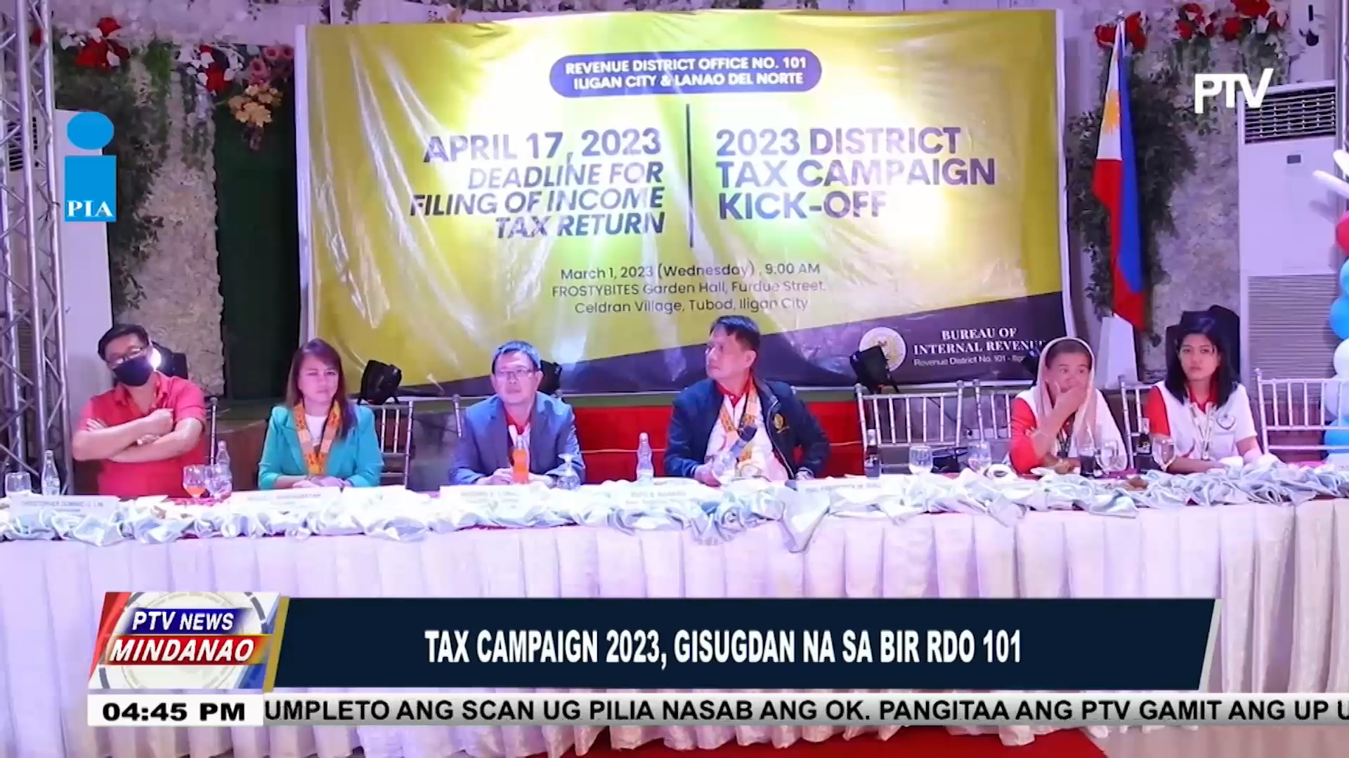 PTV NEWS MINDANAO, MARCH 7, 2023 | Tax Campaign 2023, gisugdan na sa ...