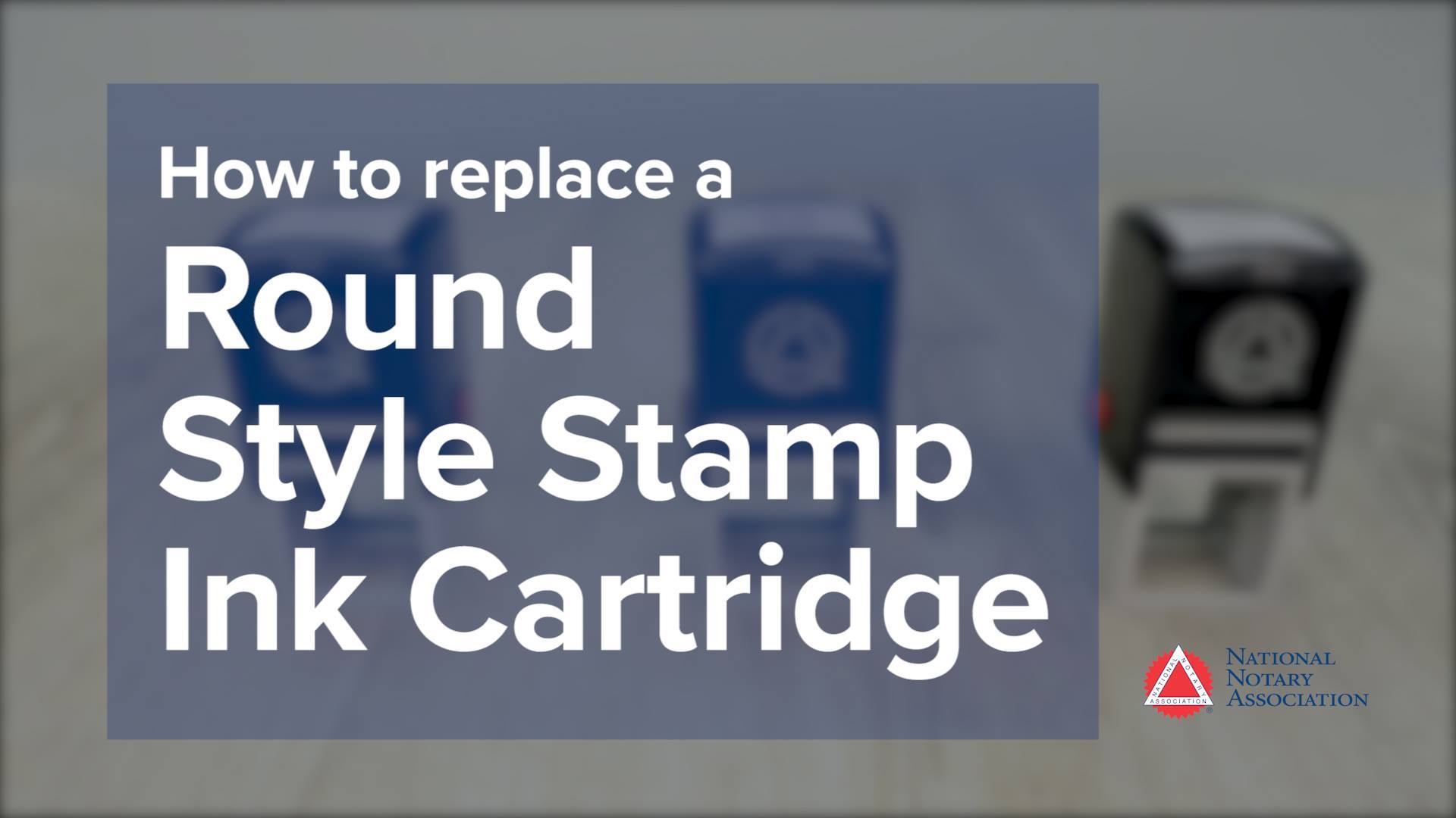 When your Round Style Stamp runs out of ink, here’s how to replace the ...