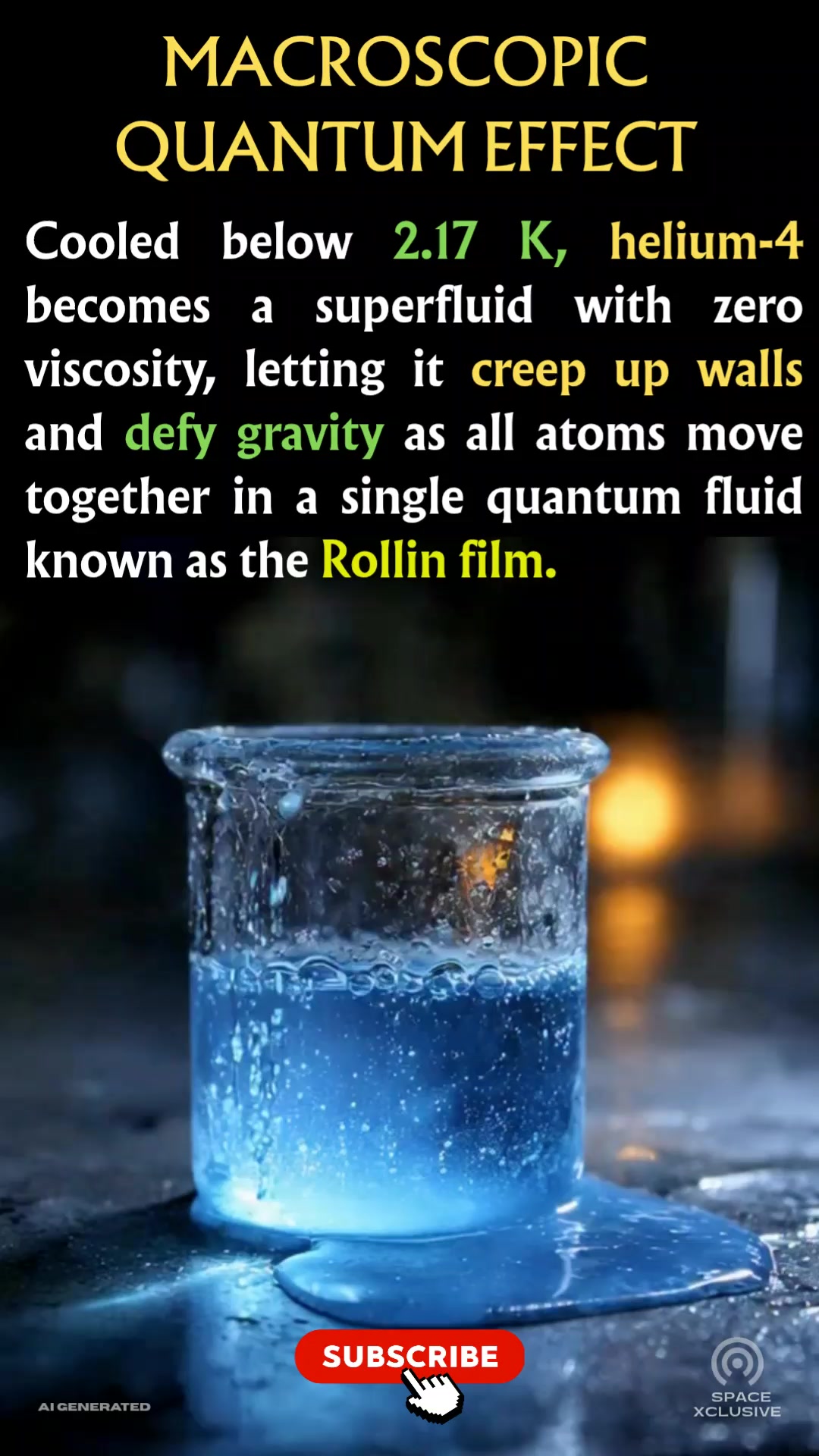 Did you know? When helium-4 is cooled below 2.17 K (-271 °C), it enters ...