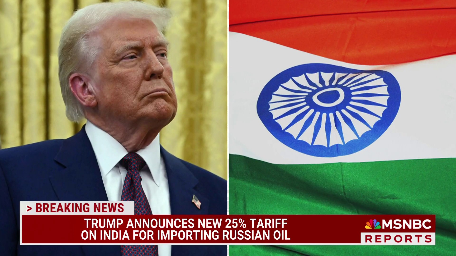 BREAKING: Trump raises India tariffs to 50% over Russian oil purchases ...