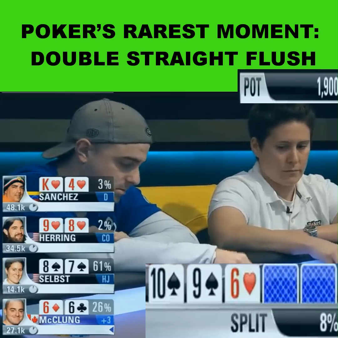 POKER’S RAREST MOMENT DOUBLE STRAIGHT FLUSH | Arniiii | Facebook