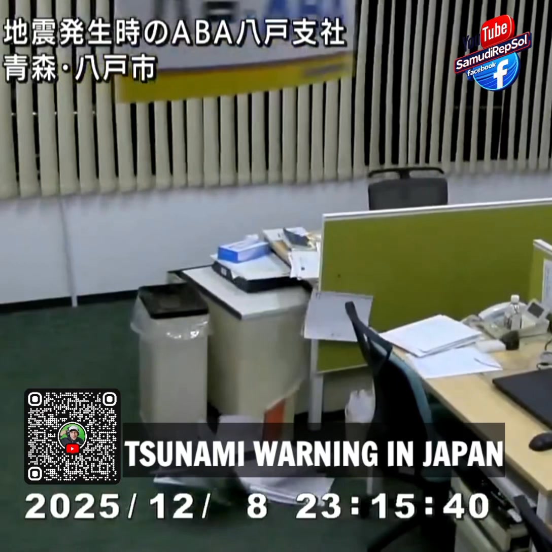Tsunami Warning In Japan ( December 8, 2025) A magnitude 7.6 earthquake ...