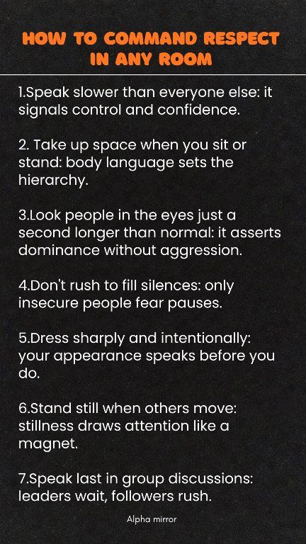 How to command respect in any room. . . #howto #Respect #rooms # ...