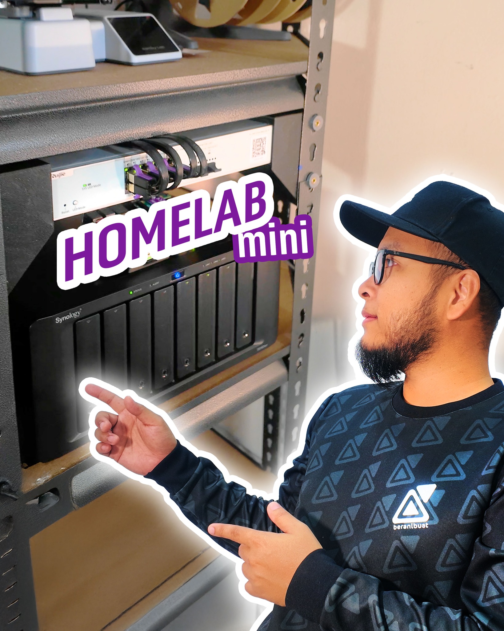 Setup homelab untuk server di office ni adalah wajib bagi saya untuk ...