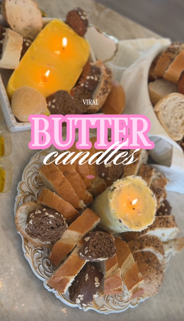 I finally tried the viral butter candle! 🤩✨ Y'all butter up your