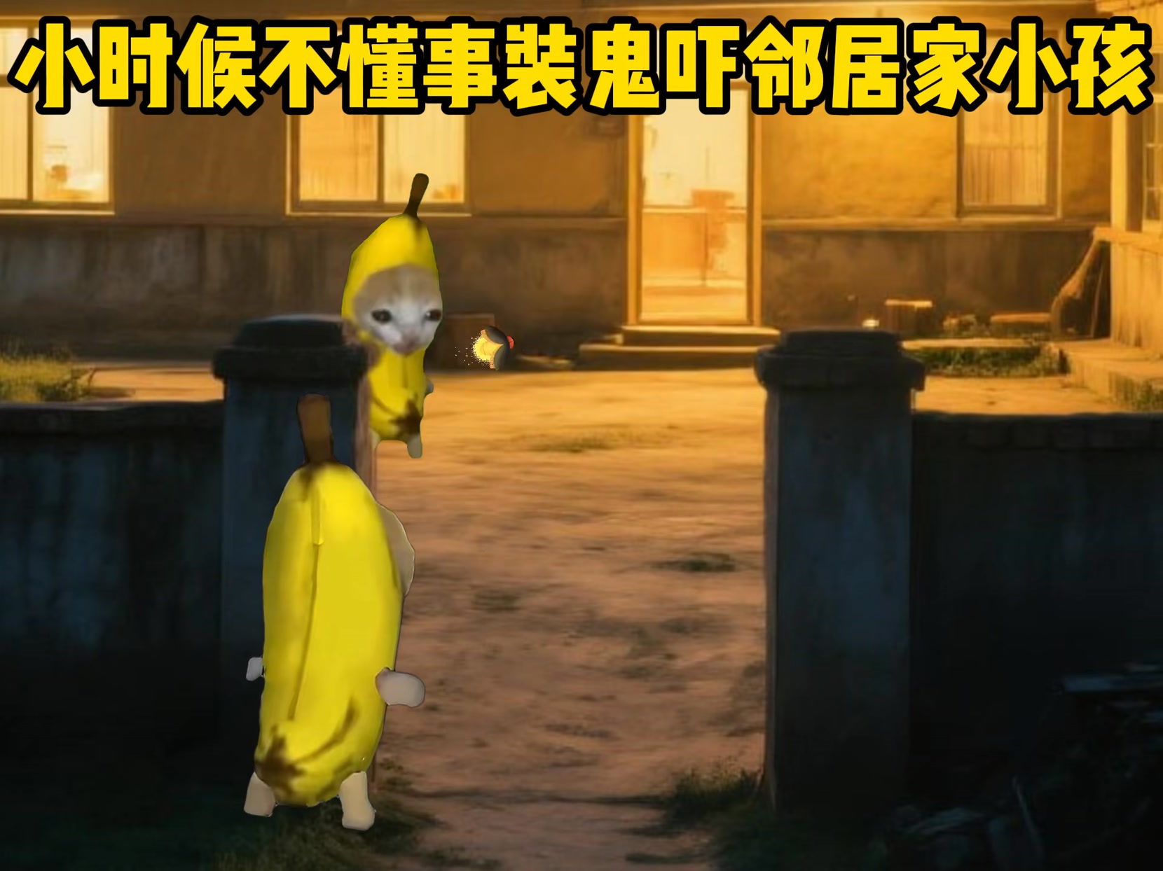 小时候不懂事装鬼吓邻居家小孩 #猫meme #搞笑 #抽象 | 体育生cheems | Facebook