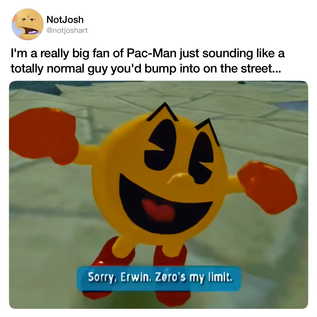 Pac-Man is just a normal guy... with zero limits. 🫡 | eStarland | Facebook