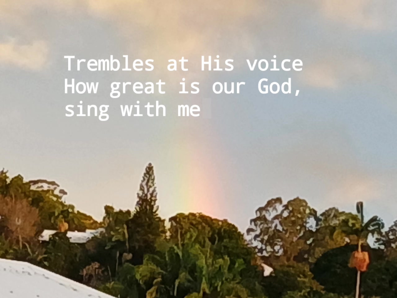 When we see a rainbow, we remember God