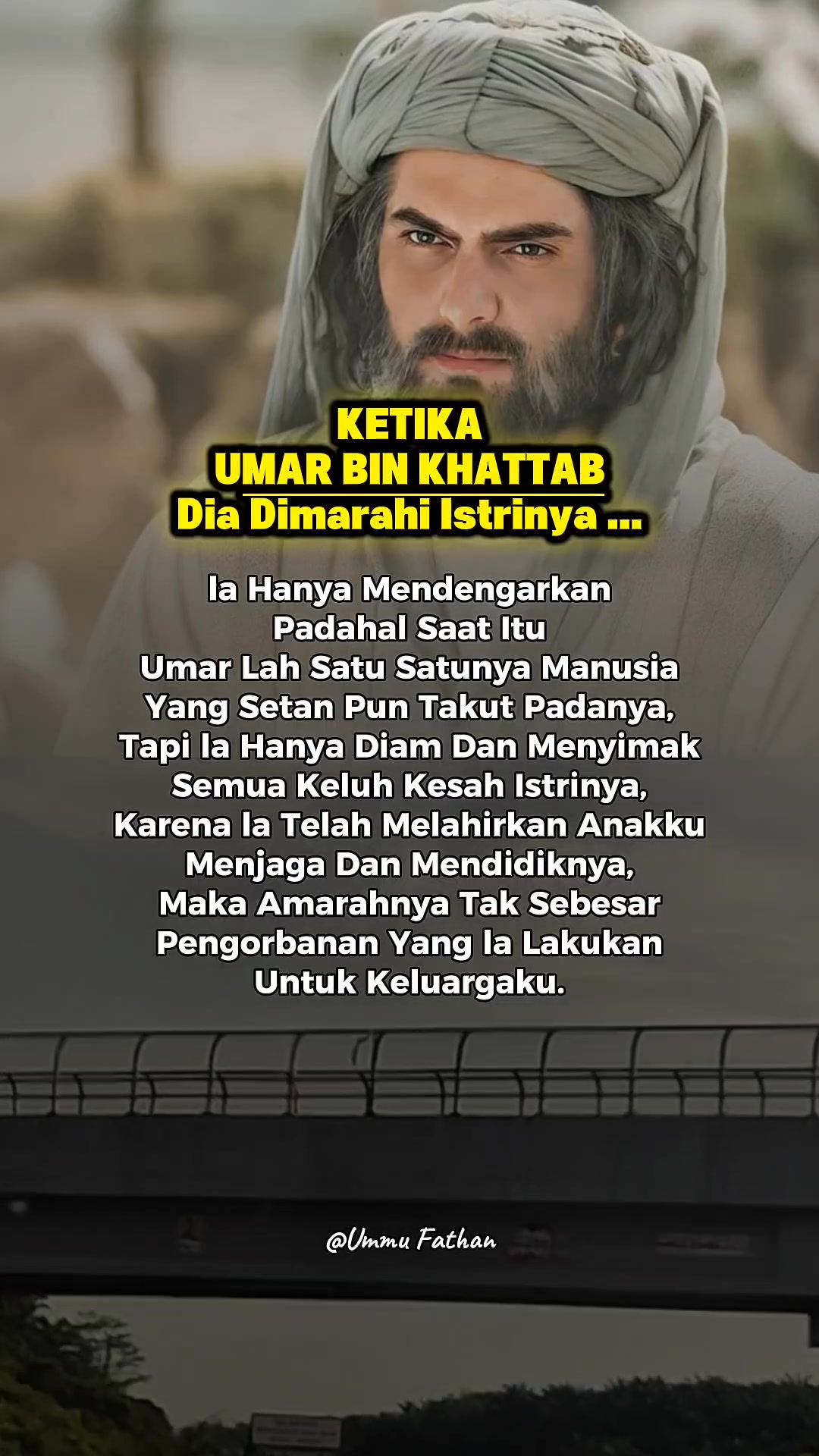 Smoga lebih banyak lagi laki2nyang menteladani sifat Umar kepada istri ...