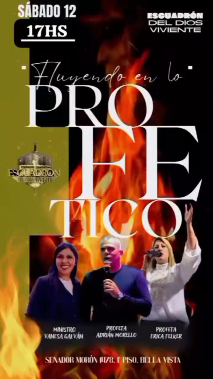 Con mucho fuego y poder se viene este sábado la 3° PLATAFORMA PROFÉTICA ...