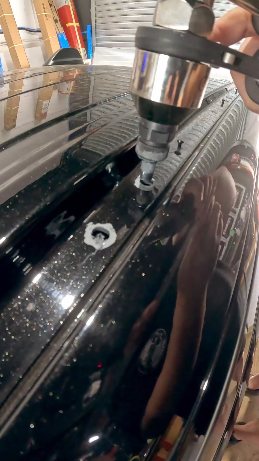 The Rhino-Rack BackBone and Platform system fitted to a Ram 1500 is ...