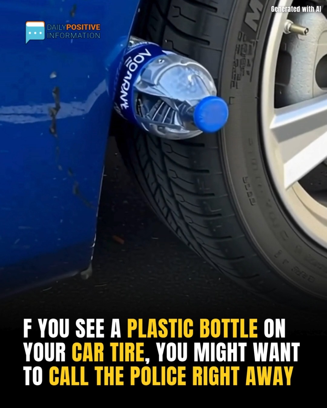 Plastic Bottle on Car Tire: Boosting Vehicle Safety