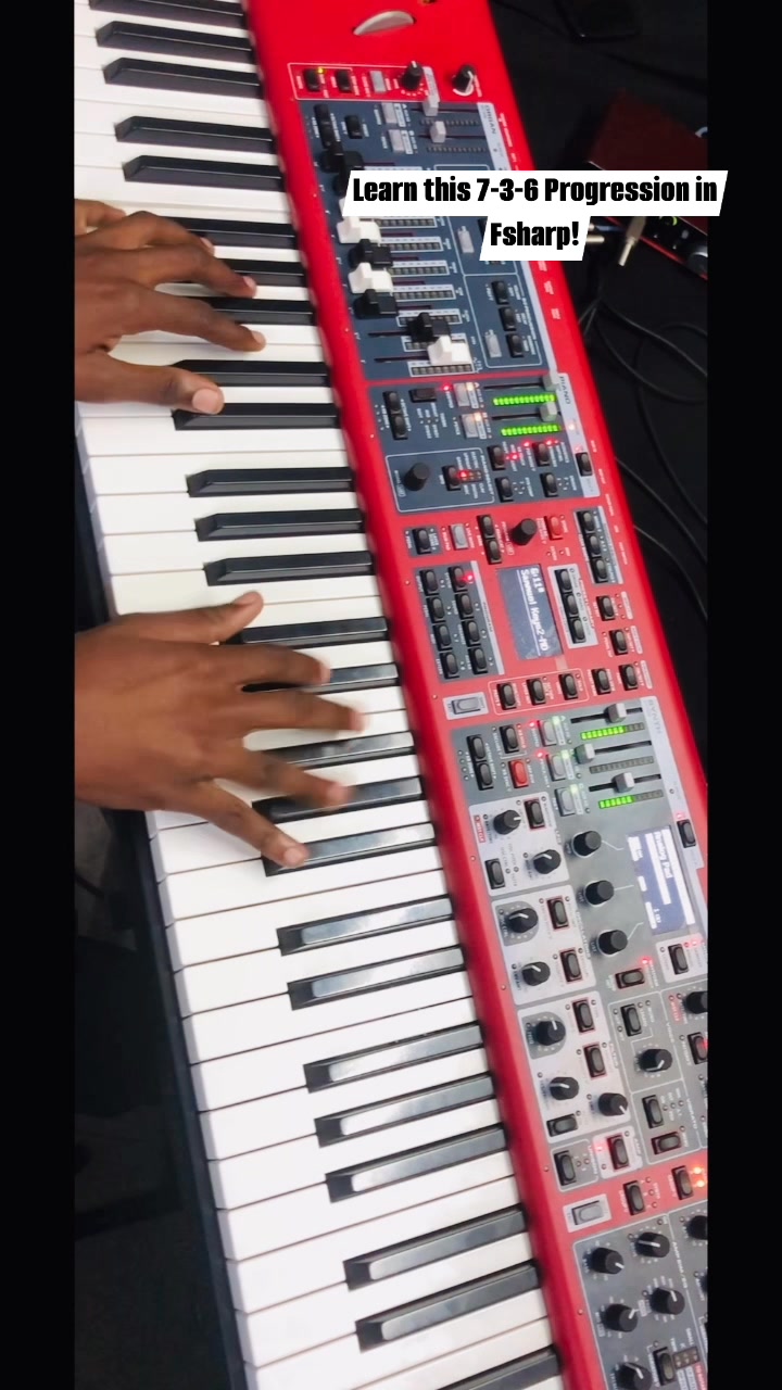 Learn this 7-3-6 Progression in Fsharp! @nordkeyboards #musiclife # ...