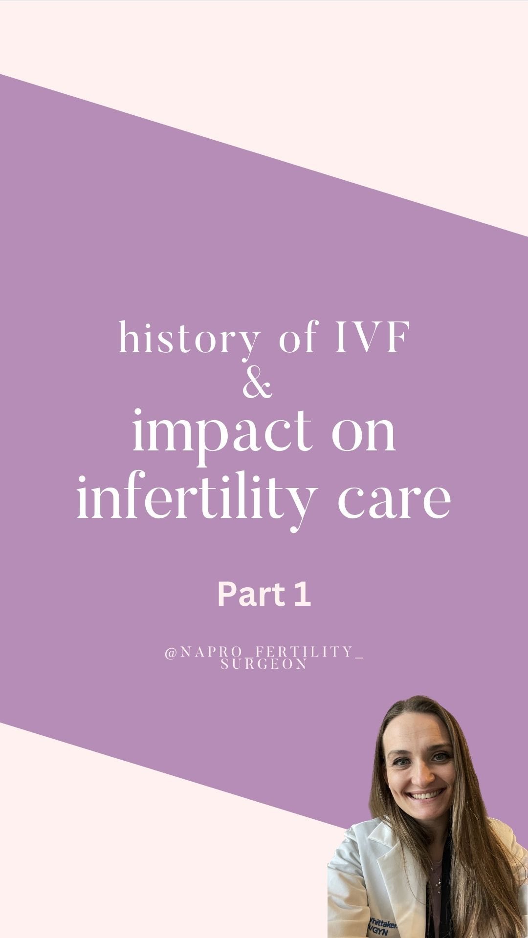 IVF was invented before modern advances of tubal surgery were available ...