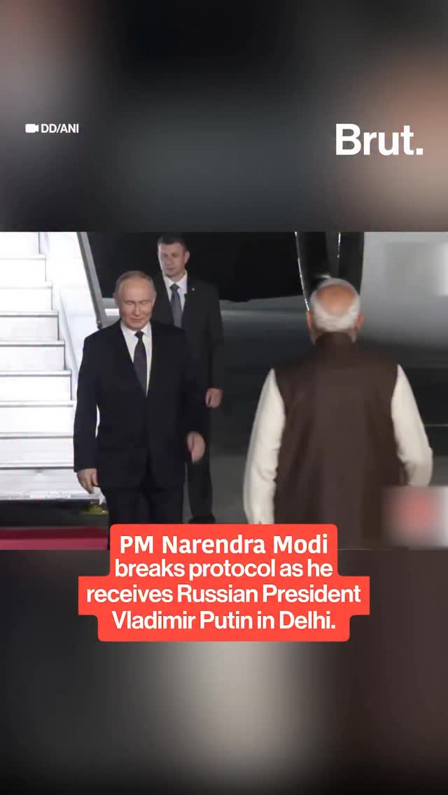 Prime Minister Modi received President Putin at Delhi’s Palam airport ...