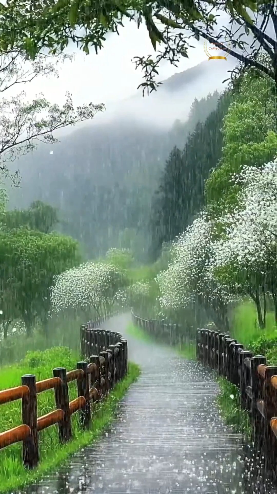 🌧️ ASMR Rain Sounds – Calm Mind, Cozy Heart 💙🍃 #rainydays #rain #rain # ...