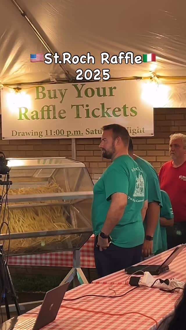 St.Roch 2025 Raffle 🇮🇹🇺🇸 #greenwich #raffle #italianfeast #italians # ...
