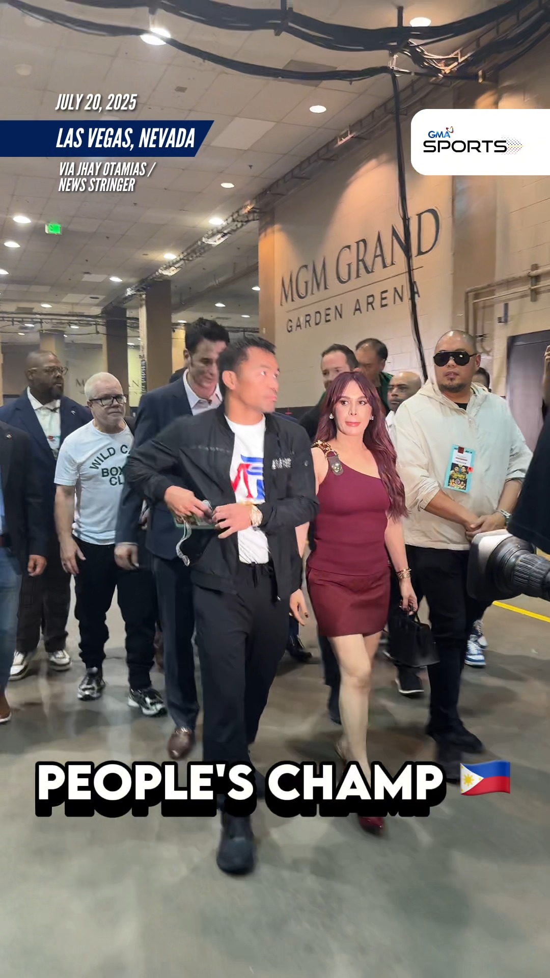 HELLO, PACMAN! 🇵🇭 WATCH: Manny Pacquiao arrived with his wife Jinkee ...