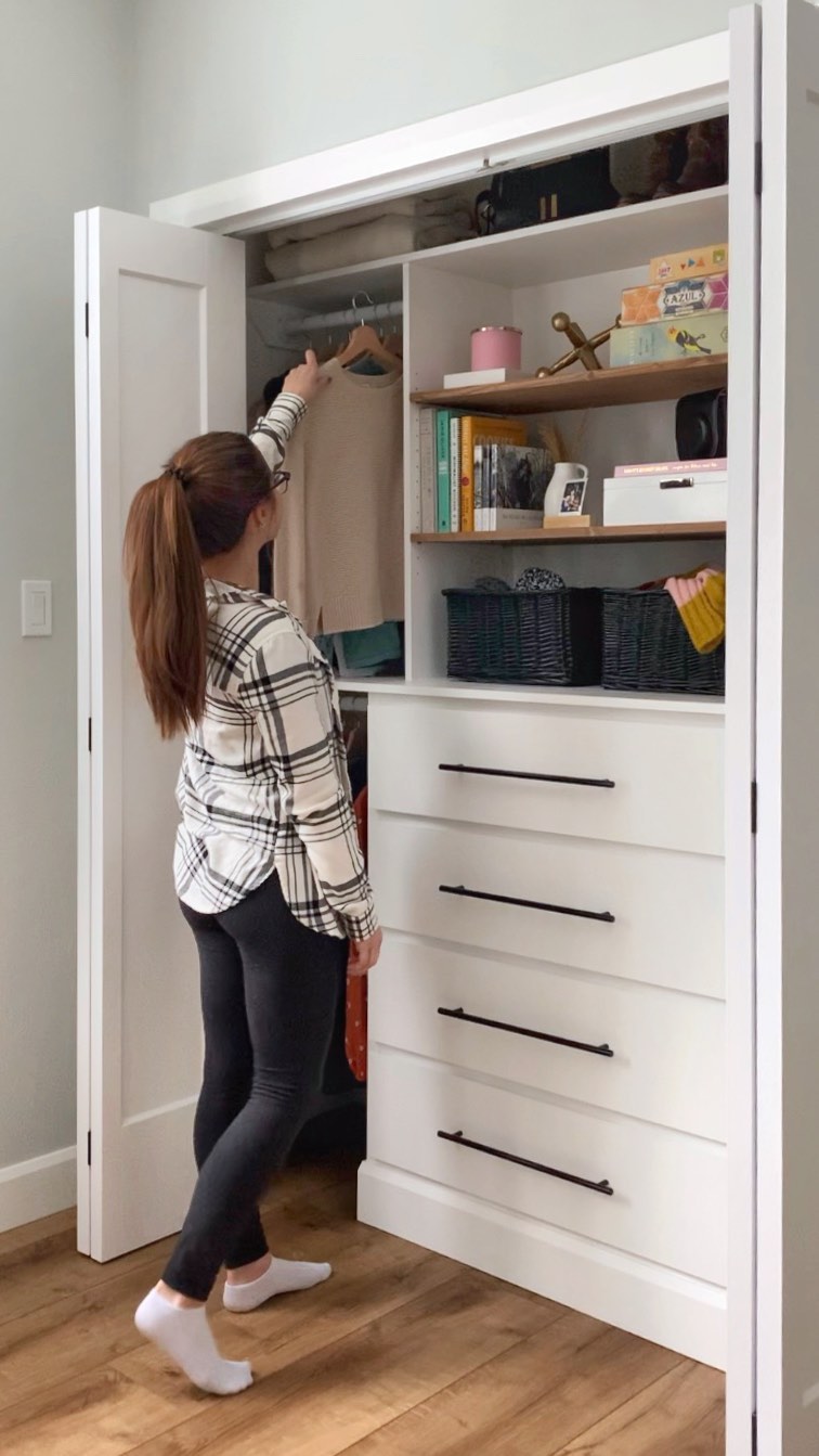 An IKEA dresser and some melamine turned into a custom bedroom closet 1 ...