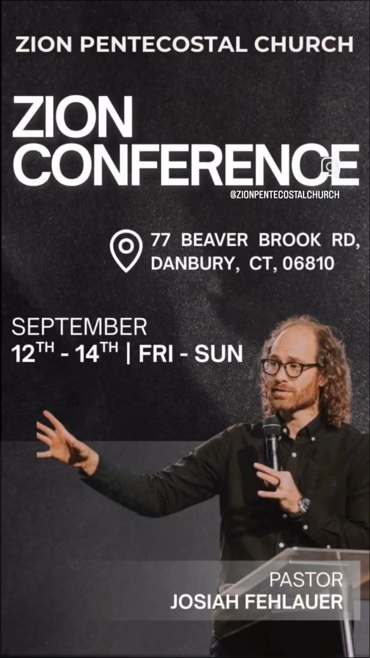 #ZIONCONFERENCE, SEPT 12,13,14 | Josiah Fehlauer | Facebook