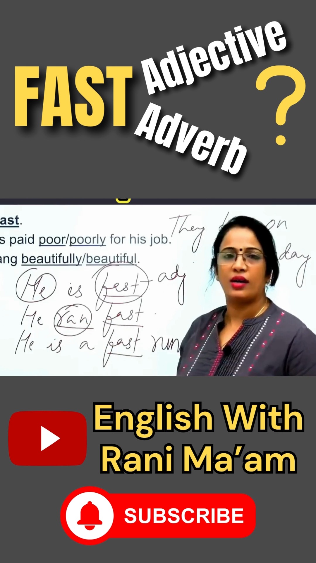 Basic English Grammar | Parts of Speech | English With Rani Ma'am # ...