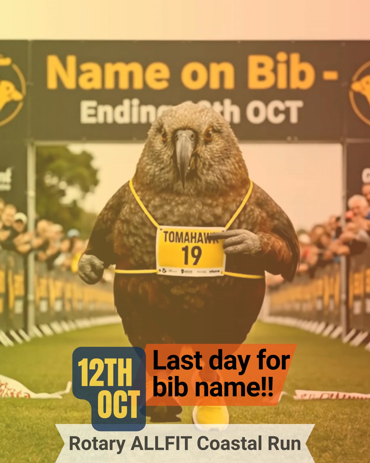 Don’t miss your name on the bib! Register by this Sunday, 12 Oct 🏃‍♂️ ...