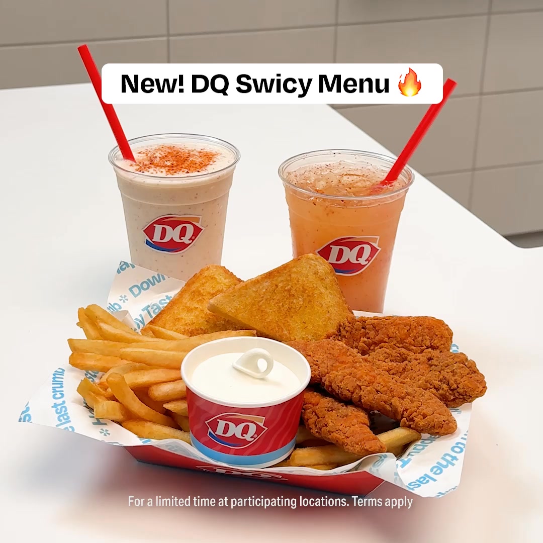 $6.99 FLAMETHROWER® Chicken Strip Basket and world-famous DQ Soft