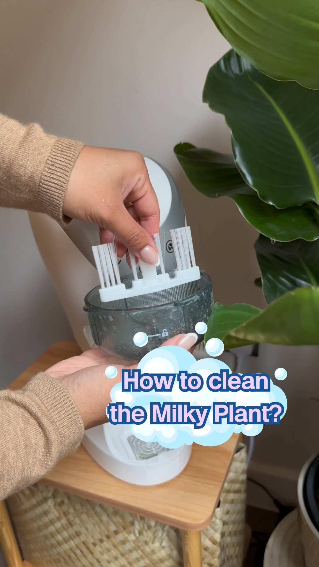 How to Clean the Milky Plant machine? 💦 1️⃣ Remove the