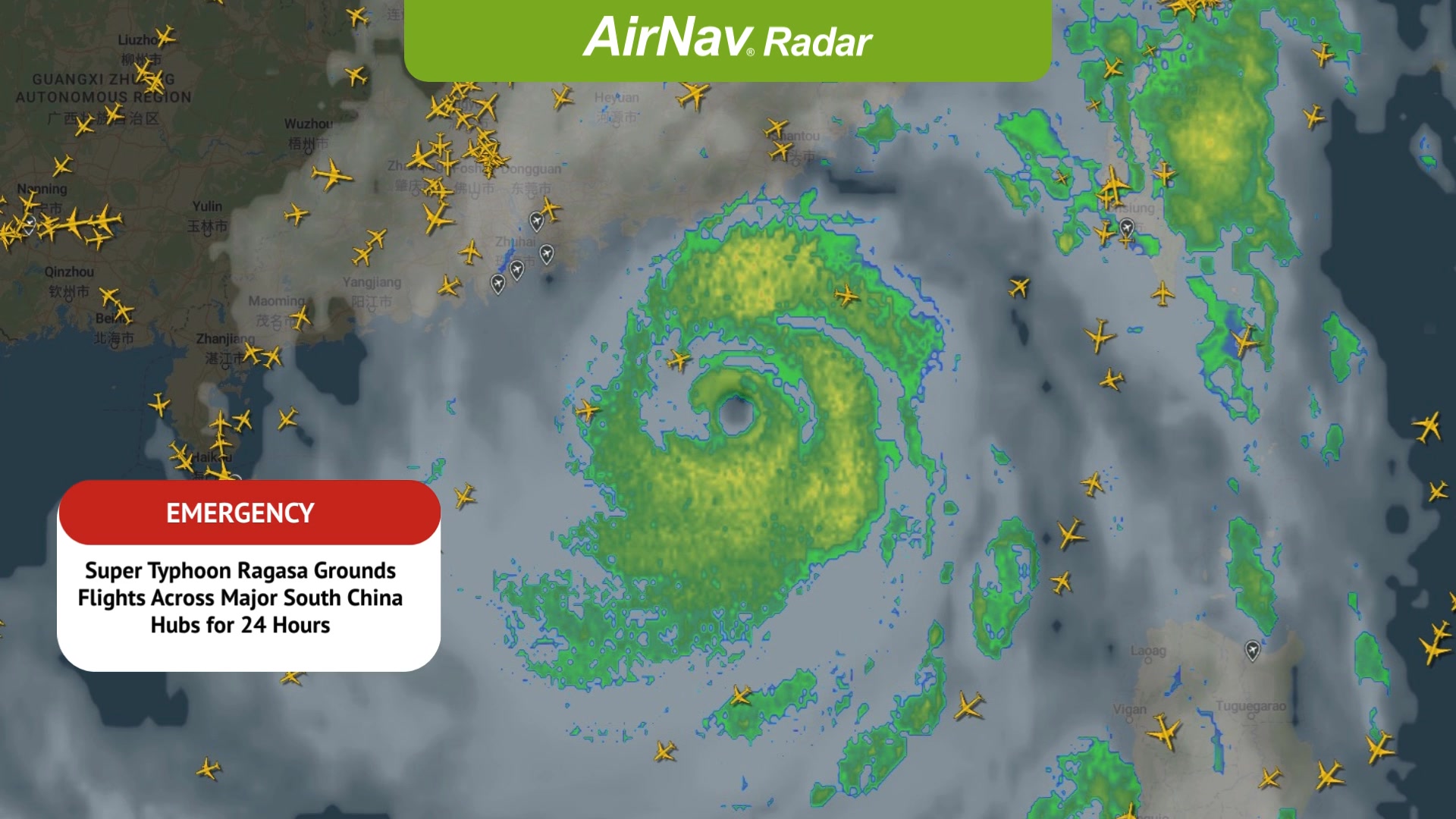 🌪️ Super Typhoon Ragasa Grounds Flights in South China Four major ...