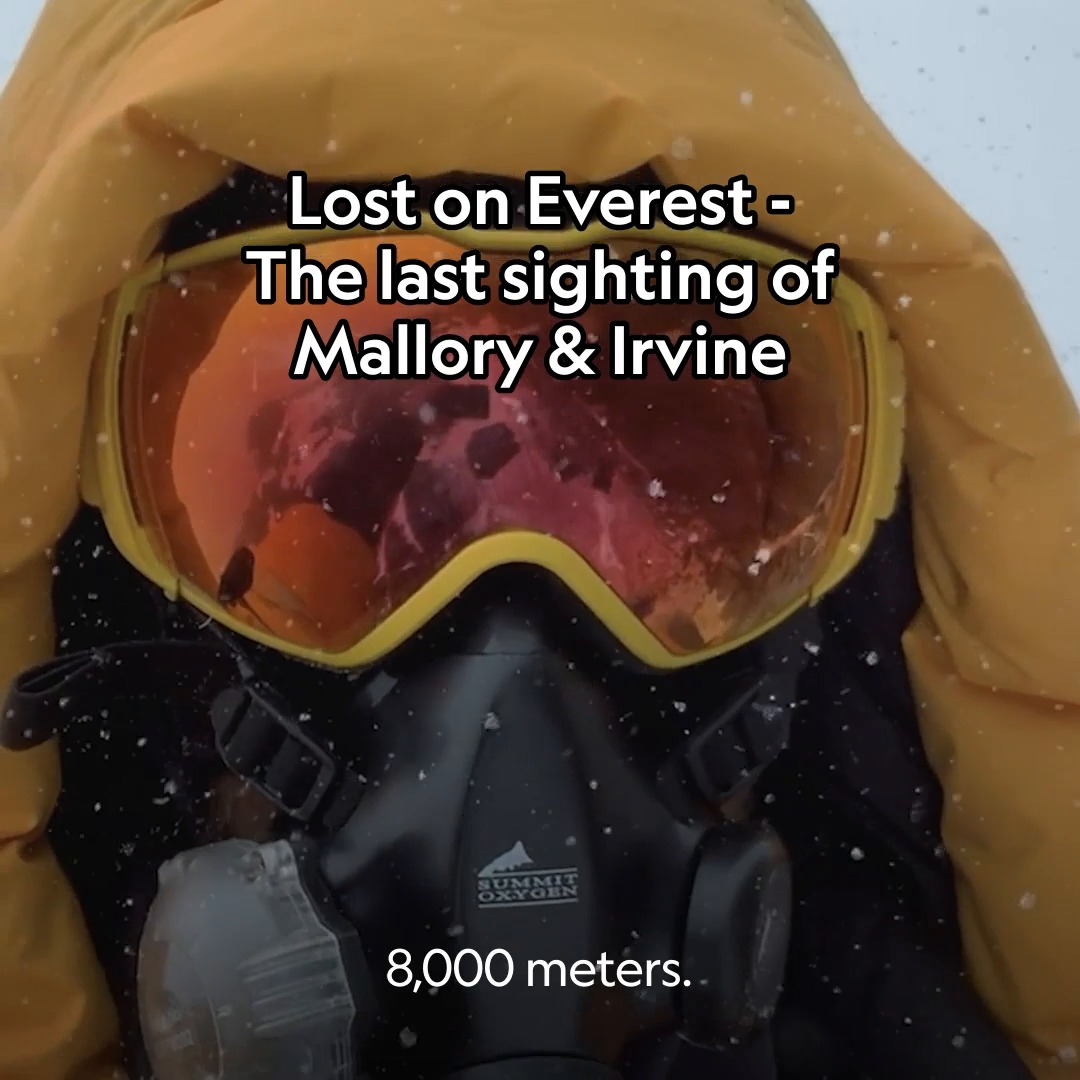 Standing at the spot where George Mallory and Andrew Irvine were last ...