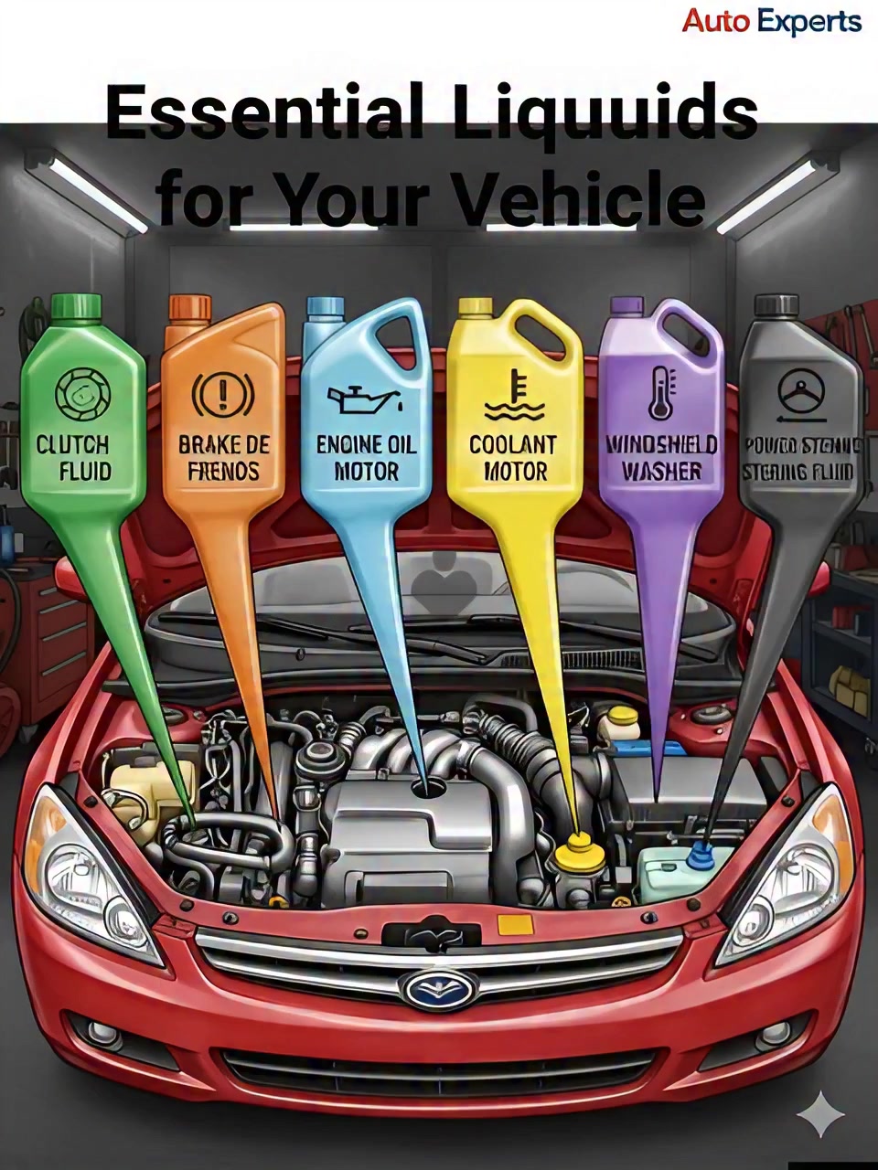 🚗 ESSENTIAL FLUIDS: THE LIFEBLOOD OF YOUR CAR 🚗 Keeping your vehicle ...