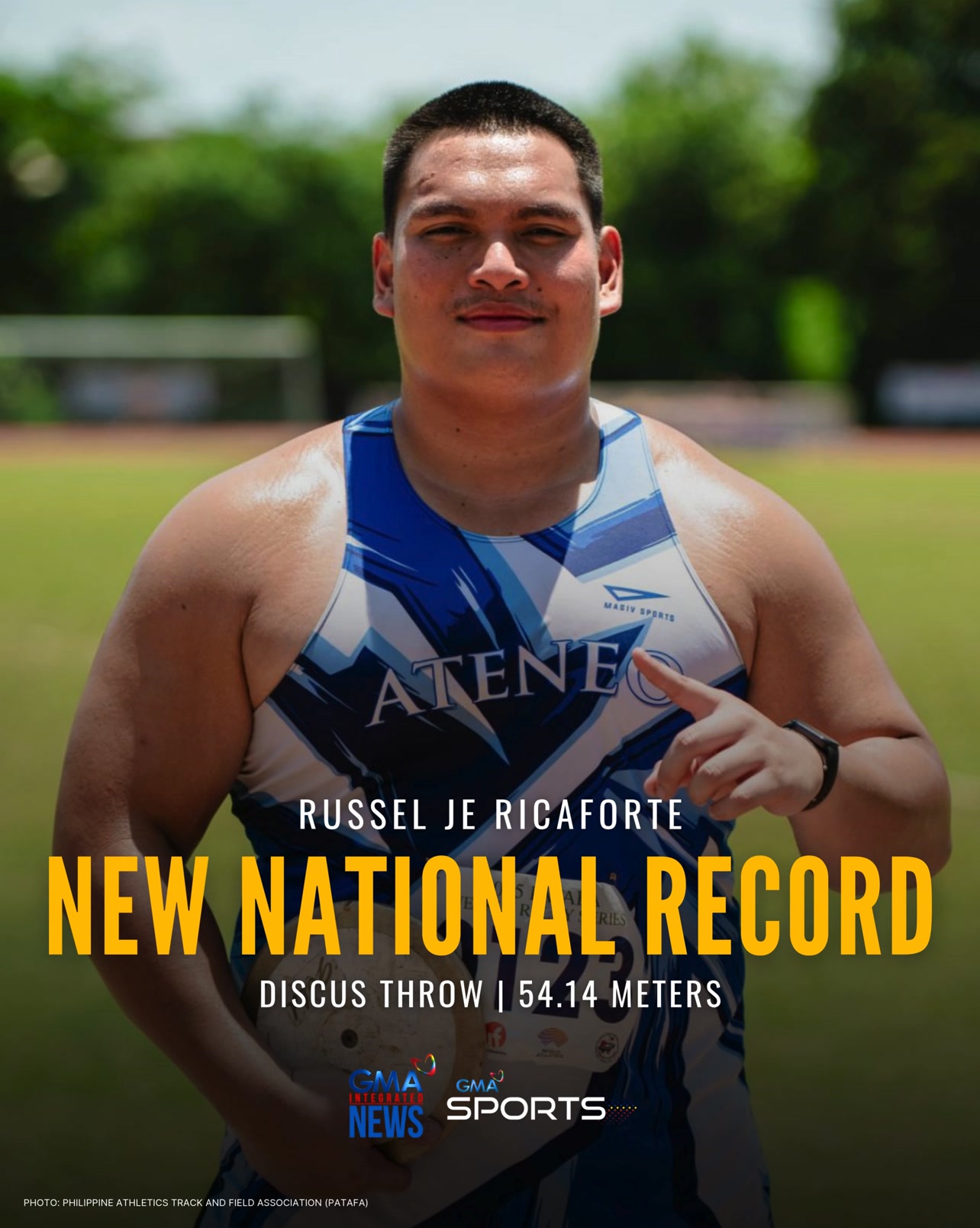 NEW NATIONAL RECORD! 🇵🇭 24-year-old Russel Je Ricaforte established a ...