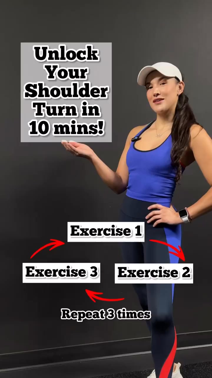 UNLOCK YOUR SHOULDER TURN with this week’s 10 MINUTE GOLF FITNESS ...