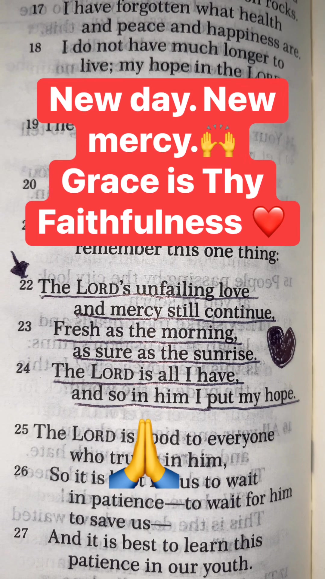You made it to today for a reason. Yesterday ended mercy didn’t. 📖 ...