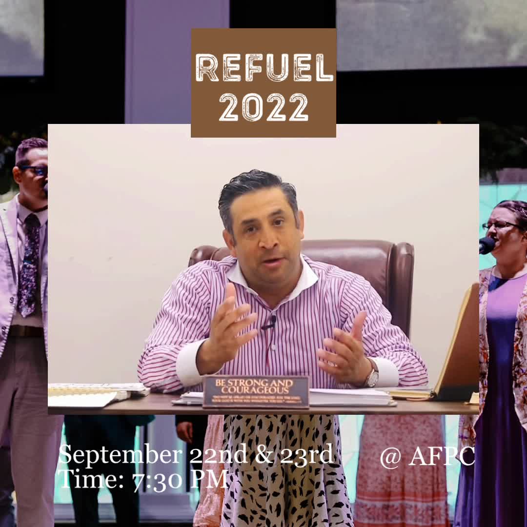 Rev. Nathaniel Rios would like to personally invite you to Refuel ...