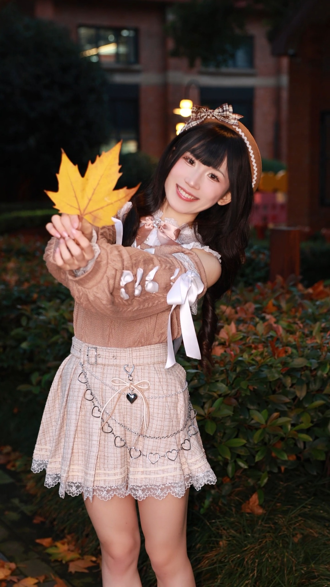 ☕ Wrap yourself in soft autumn comfort with this Jirai Kei off