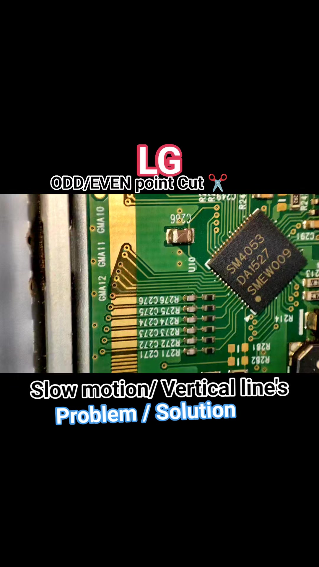 LG Slow motion Vertical line's problem solved ? . . Follow for more ...