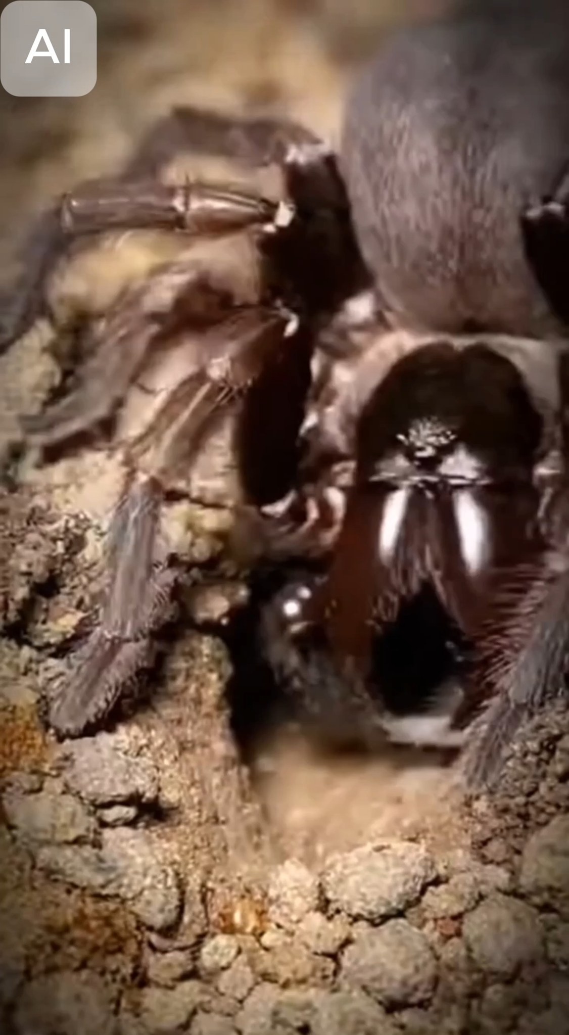 This is the sound of absolute survival. The Trapdoor Spider doesn't dig ...