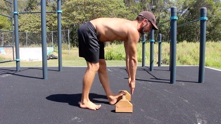 The standing #calf stretch with the toe elevated is a mobility ...