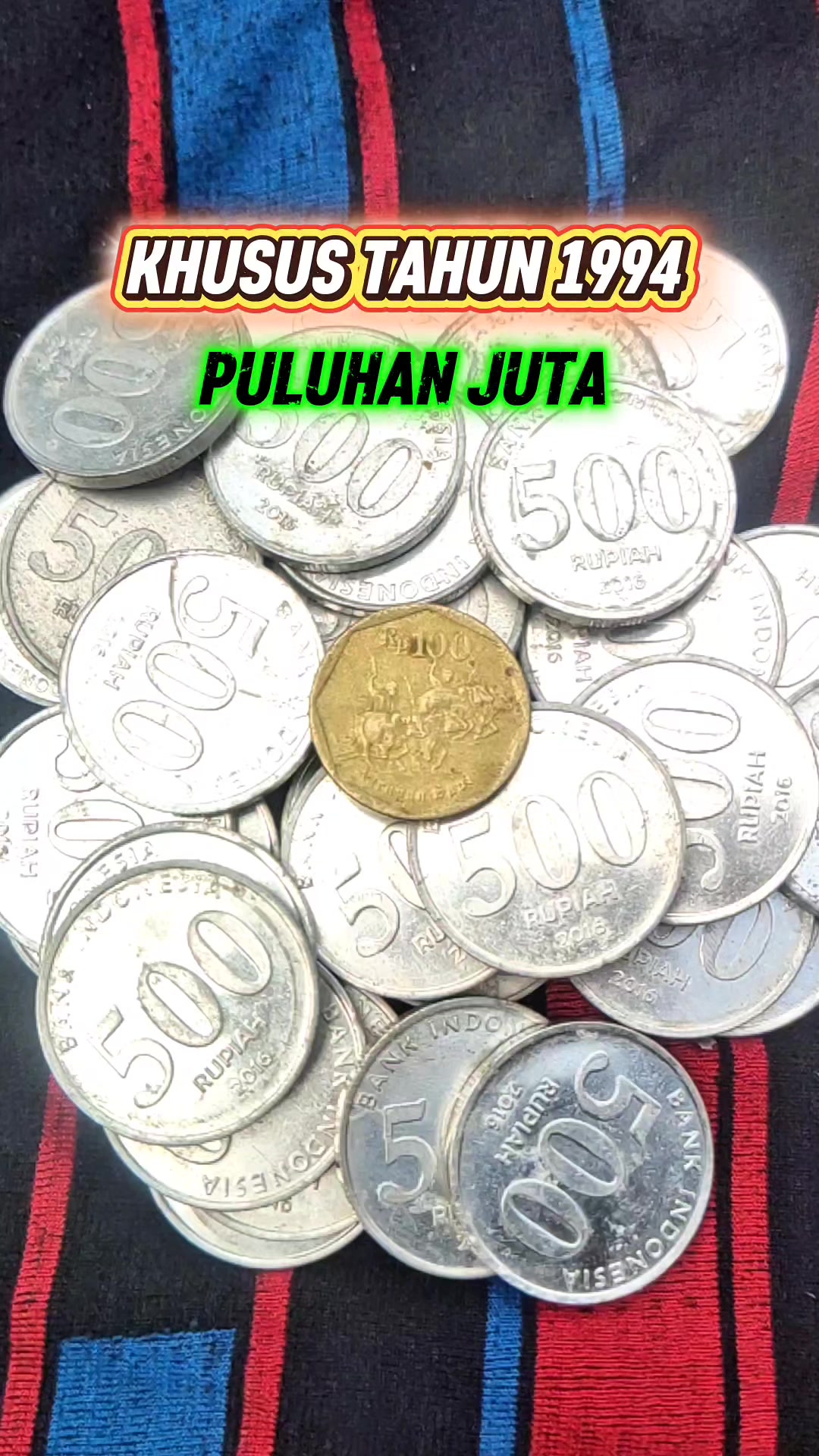 Khusus tahun 1994 koin kuno 100 rupiah karapan sapi puluhan juta # ...