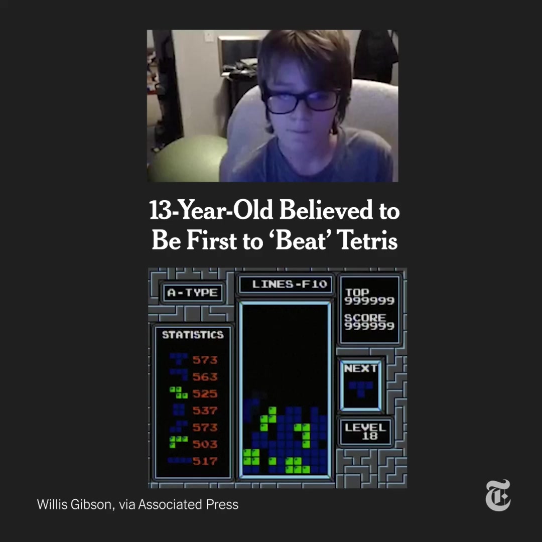 Watch the moment that Willis Gibson, a 13-year-old competitive