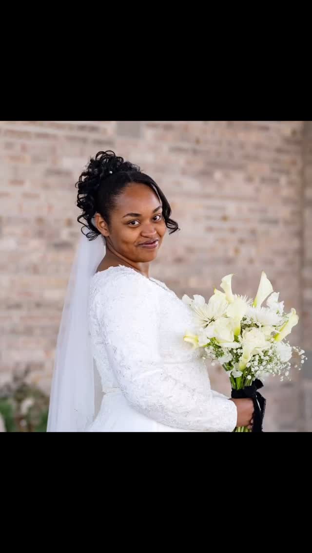 Our lovely Apostolic bride made a beautiful and modest transformation — swapping short sleeves for elegant long lace sleeves. Graceful, timeless, and perfectly her. 🤍✨ #ApostolicBride #ModestBride 