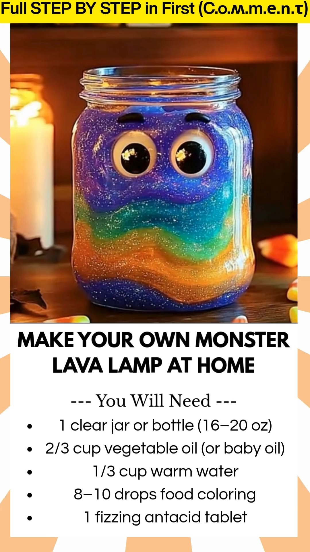 Make Your Own Monster Lava Lamp at Home Looking for a spooky science ...
