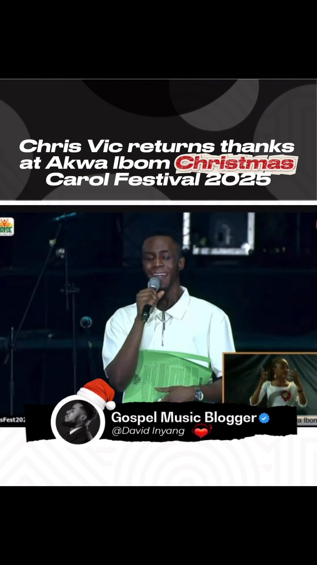 Thank you for Mercy! Chris Vic shows appreciation to the Akwa Ibom ...