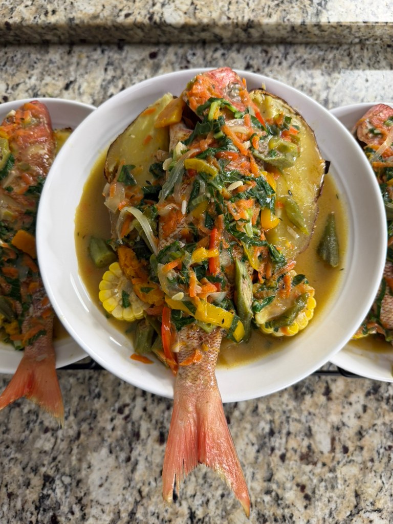 Coconut Steamed Red Snapper – Jamaican Style Flavor 🇯🇲🥥 This Jamaican ...