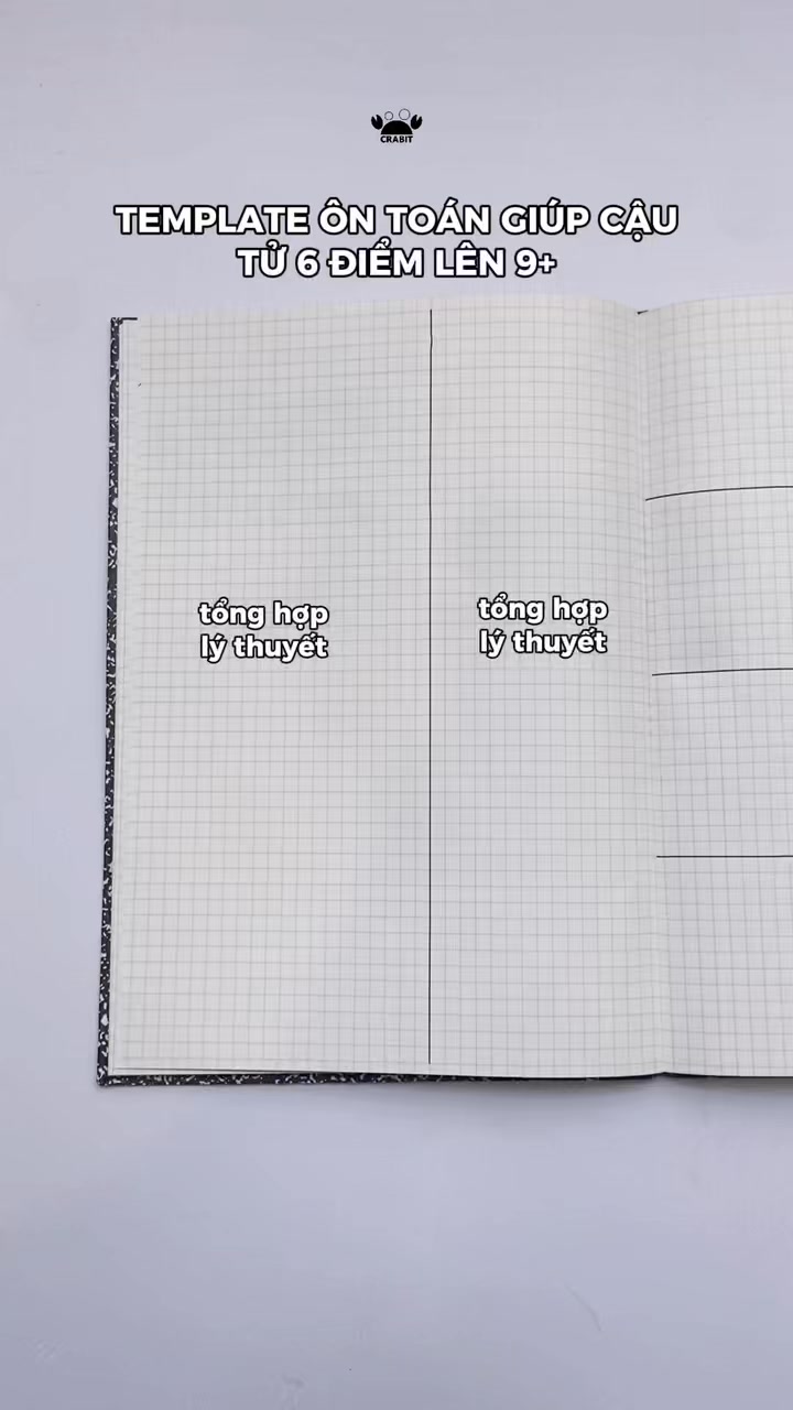 🧮 Muốn 9+ môn Toán nghe có vẻ khó nhưng lại siêu dễ với study template ...
